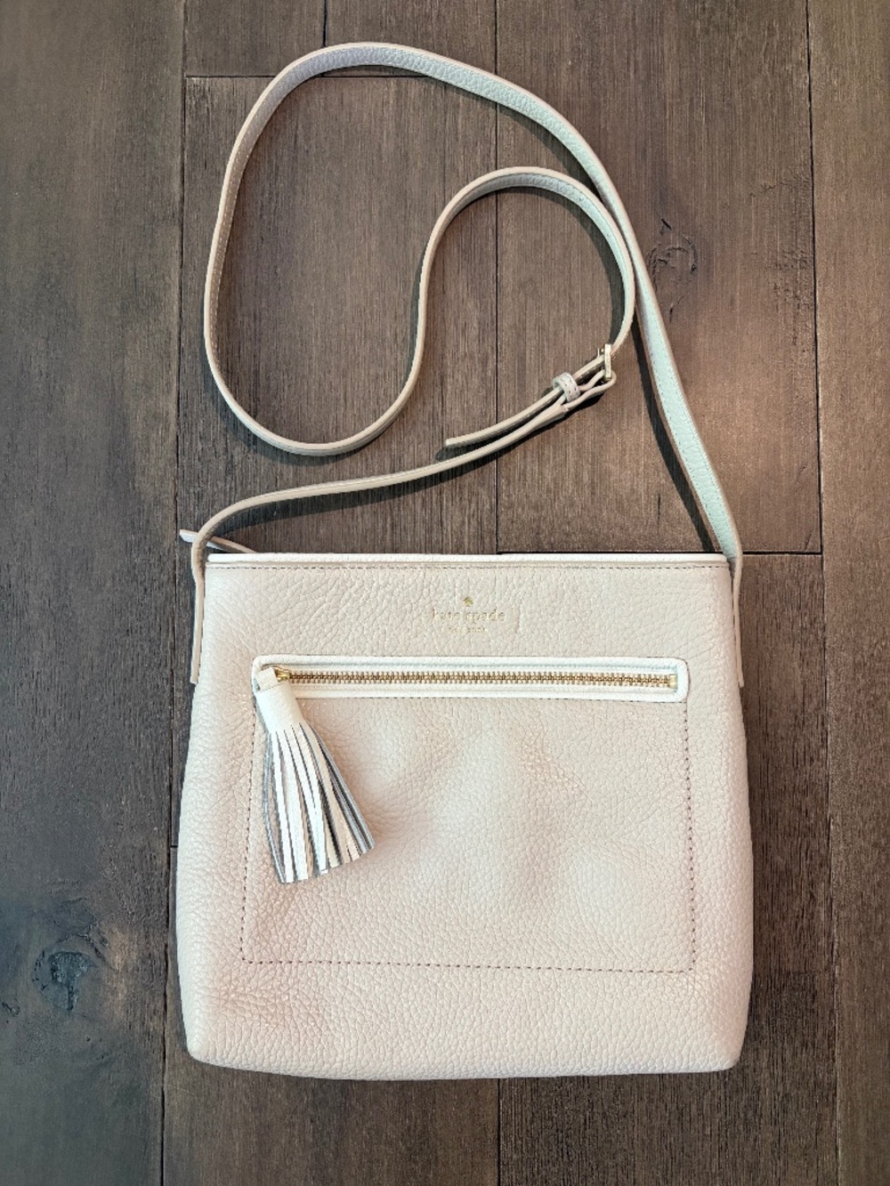 Kate Spade Cream Tassel Crossbody